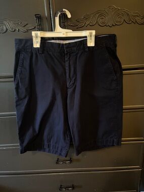 J. Crew - Men's Flat Front Navy Cotton Shorts